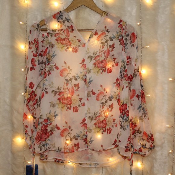 Disney Beauty and the Beast Floral Lace Blouse NWT - Picture 4 of 6